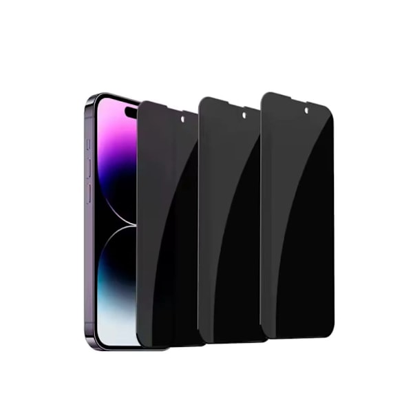 3-Pack iPhone 15 - Skärmskydd Privacy i Härdat Glas