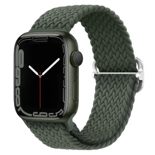 Apple Watch Armband Vävd 38mm / 40mm / 41mm - Elastisk Armband Grå