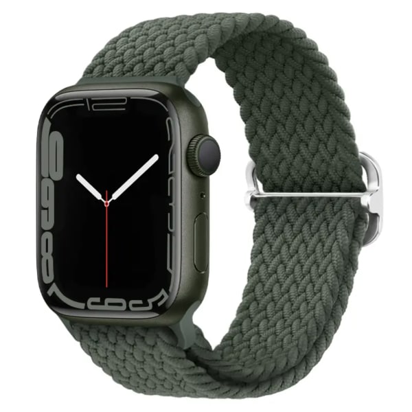 Elastiskt Vävd Armband till Apple Watch 42mm/44mm/45mm/49mm - Grå Grå