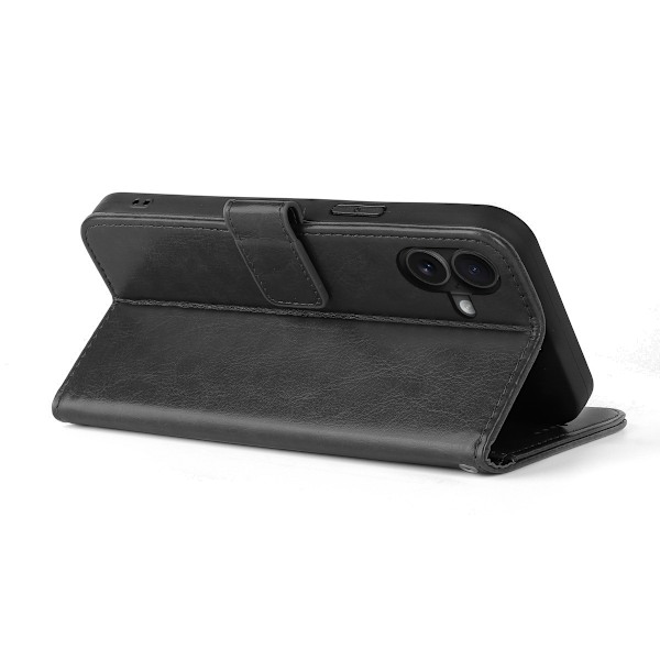 iPhone 16 Læder Wallet Case – 3 Kortlommer – Blå blå