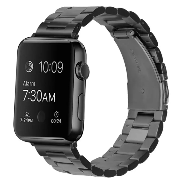 Apple Watch i lyxig Metallarmband i rostfritt stål - Stainless - Elegant & Hållbart - Till 42 mm / 44 mm / 45 mm / 49 mm Rosa