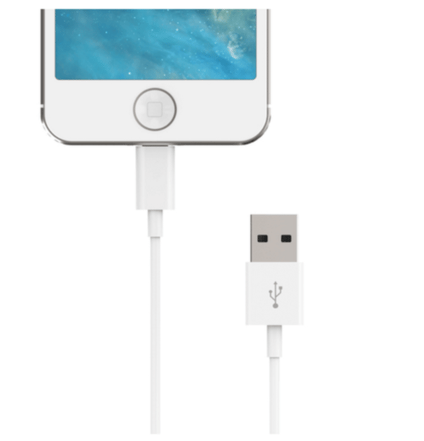 Oplader til iPhone X - 2 METER - Høj kvalitet - HVID