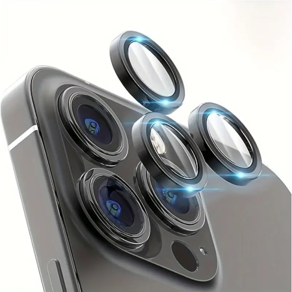 iPhone 13 Pro Max Lens Cover - Hærdet glas Kamera Cover - Beskyt dit kamera iPhone 13 Pro Max
