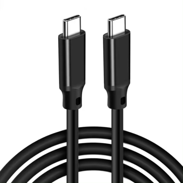 iPhone Nopea Lataus - 2M USB-C - USB-C - Lataus & Synkronointi Kaapel 6A - Musta musta
