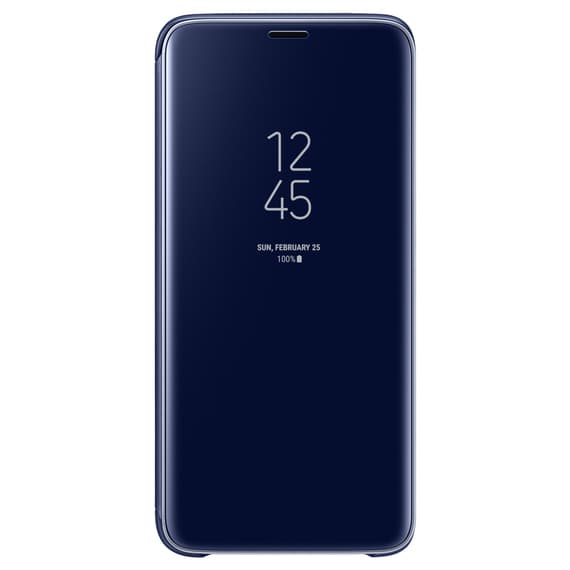 Samsung NOTE 10 Eksklusivt Etui - Flip Cover - Clear View - SORT sort