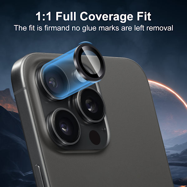 2-Pack iPhone 11 / iPhone 11 PLUS Linsskydd Kameraskydd i Härdat Glas