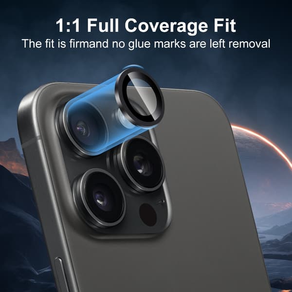 2-Pack iPhone 11 PRO / iPhone 11 PRO MAX Linsskydd Kameraskydd i Härdat Glas
