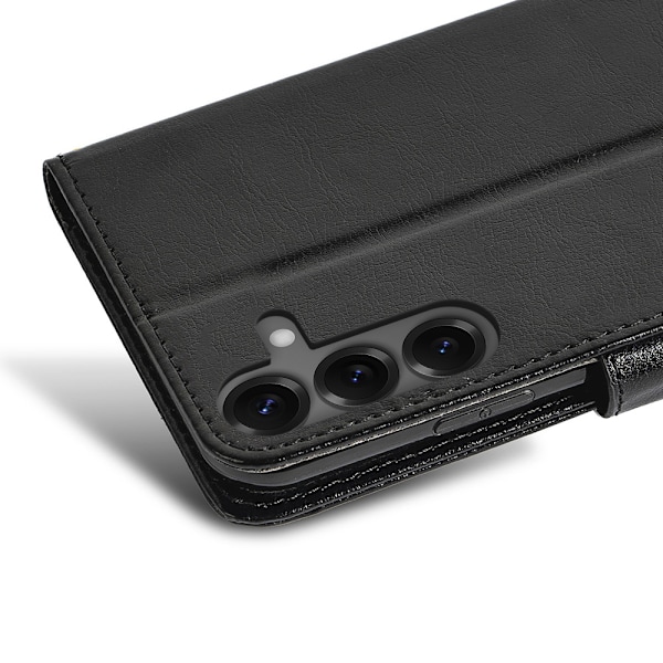Samsung Galaxy S25 Lompakkokotelo Nahkakuori – 3 Korttia – Punainen red