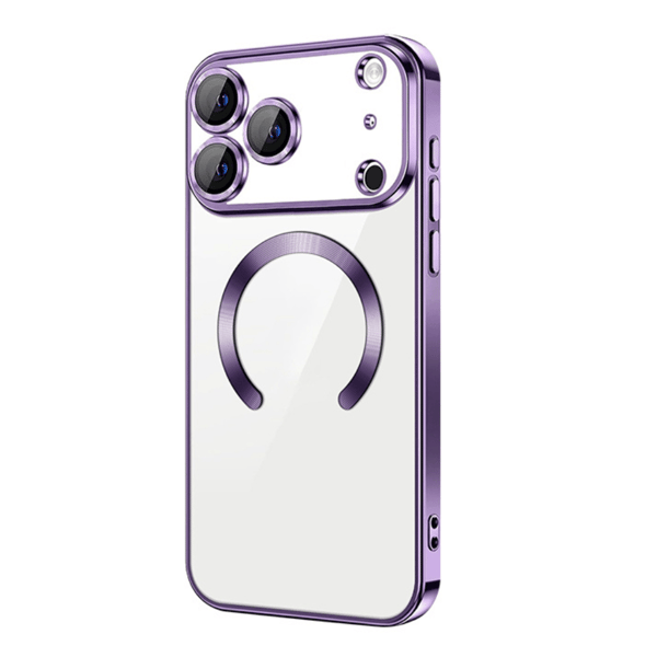 iPhone 18 Pro Max Cover – Metallisk Magnetisk Cover - Lilla