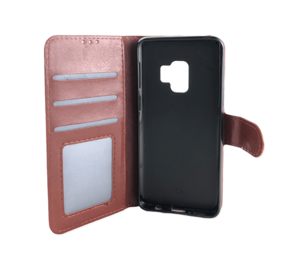 Samsung S9 Pung Etui Læder - 3 Kort - 6 Farver - SORT sort