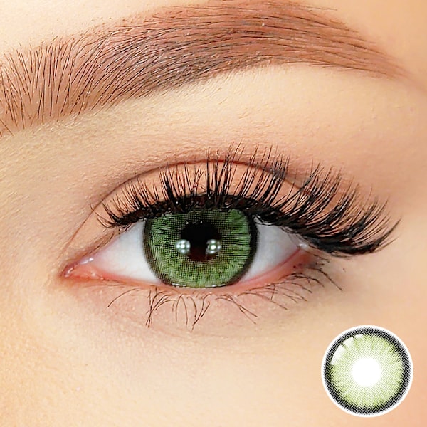 Värilliset piilolinssit – Luna Series – 12 kuukautta - Pony Green