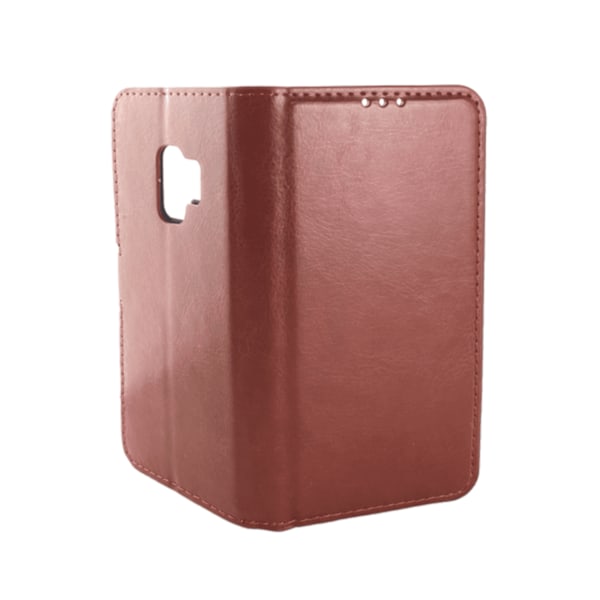 Samsung S9 PLUS Læder Wallet Case (3 kort) - 7 Farver - Sort sort