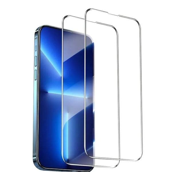 2-PACK iPhone 13/13 PRO Skärmskydd Premium - Härdat Glas - Crystal Clear 9H