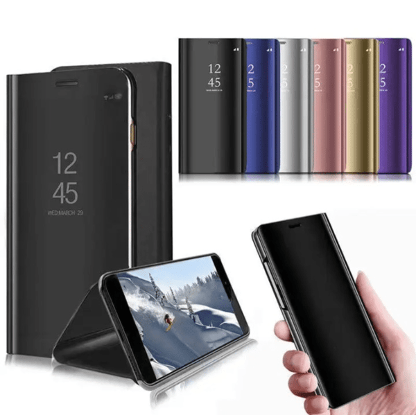 Samsung S9 Eksklusivt Etui / Flip Cover - Clear View - Sort