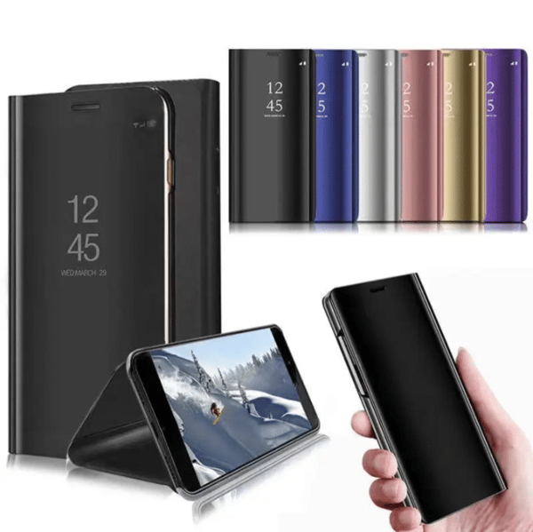 Samsung S9 Eksklusivt Etui / Flip Cover - Clear View - Sort sort