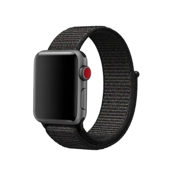 Sportigt och Bekvämt Armband i Nylon - Till Apple Watch 38mm/40mm/41mm - Lila/Mörkblå mörkblå/lila