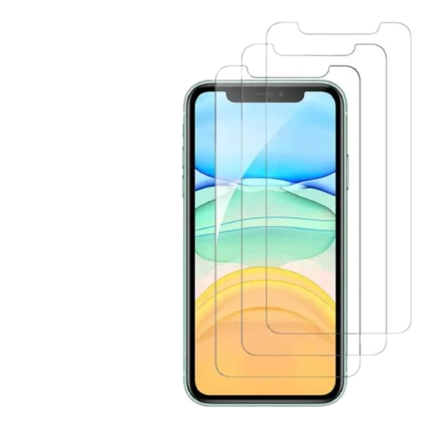 3-Pak - iPhone 11 / iPhone XR - Skærmbeskyttelse i Hærdet Glas
