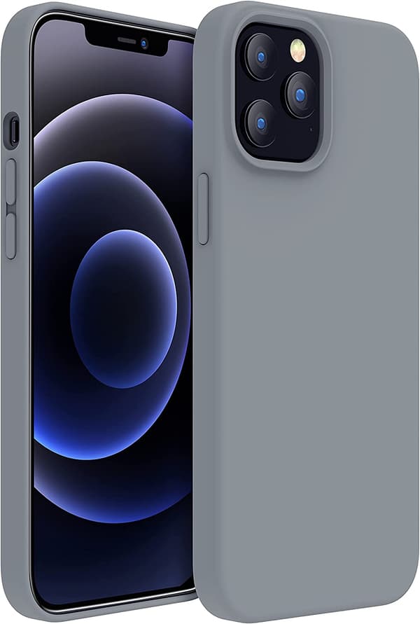 iPhone 13 PRO MAX Kuori Silikonikuori - Tummanharmaa harmaa