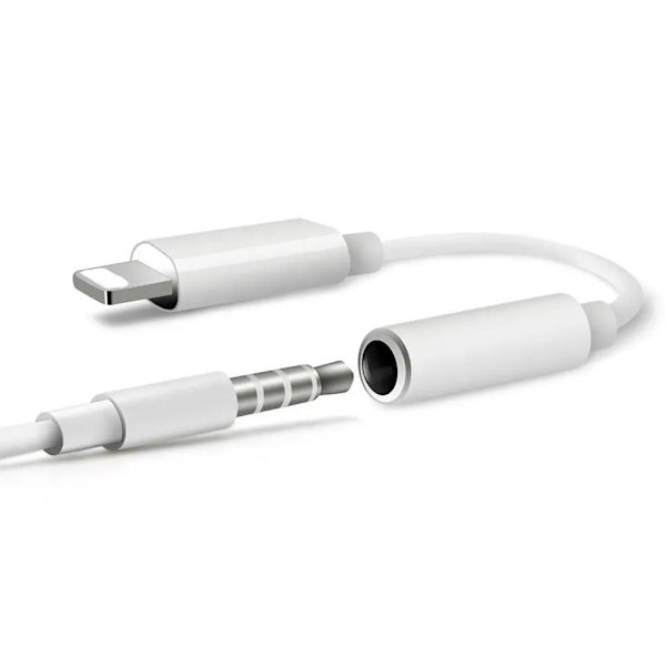 Lightning til 3,5 mm adapter - Passer til alle IPhone modeller