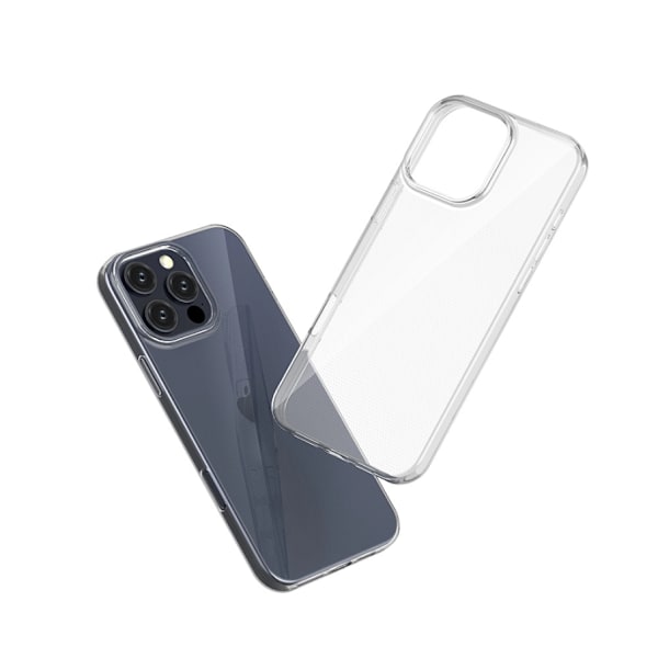 iPhone 16 PRO MAX Skal Transparent Gennemsigtigt Tyndt Silikon Cover 0.3mm