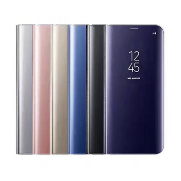 Samsung NOTE 10 PLUS + Etui / Skal Flip Cover - Clear View - SVART sort