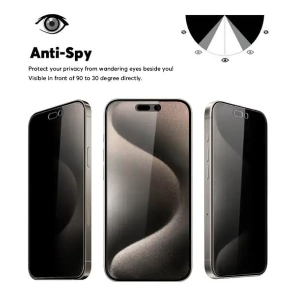 3-Pack iPhone 14 PLUS Skärmskydd Privacy i Härdat Glas