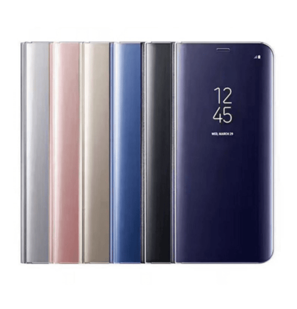 Samsung S23 Eksklusivt Etui - Flip Cover - Clear View - SORT sort