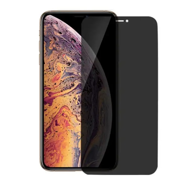 (2-pakkia) iPhone Xs Max Näyttösuoja Privacy Tempered Glass