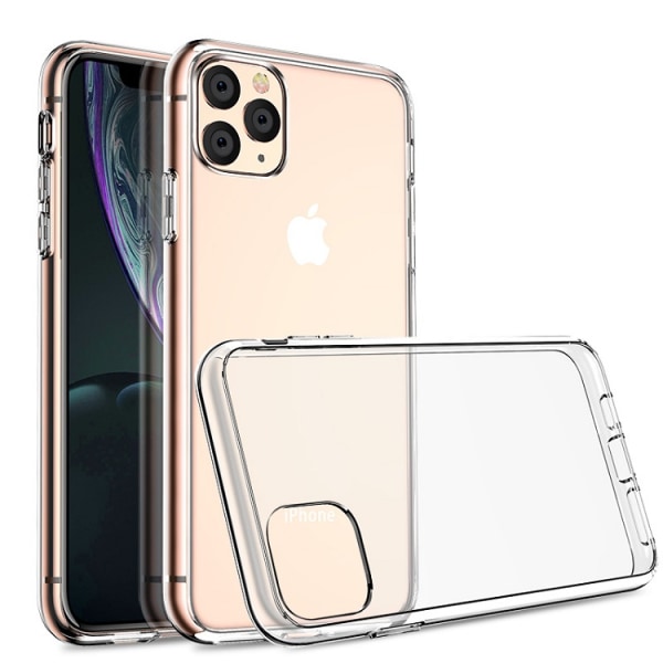 2-Pakkaus iPhone 12 / iPhone 12 Pro Kuori - Silikonikuori Läpinäkyvä TPU