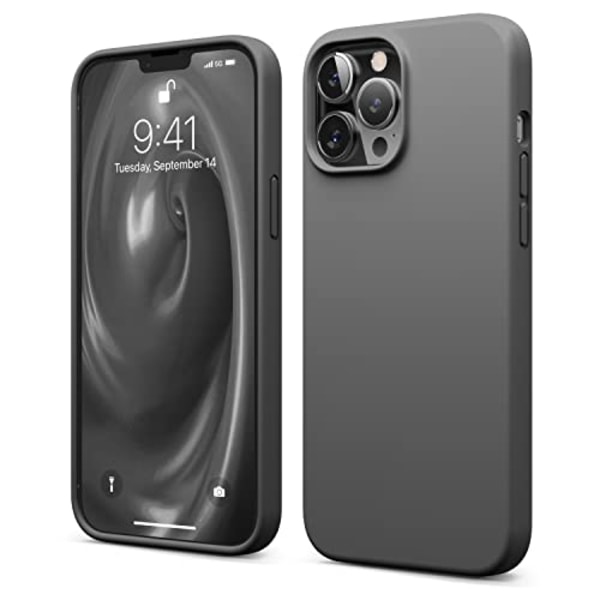 iPhone 14 Plus Skal - Silikon Skal Mörkgrå grå