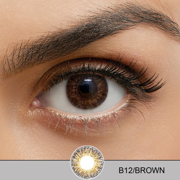 Färgade Linser ColorBlends Brown / Brun - 12 månaders - Utan styrka
