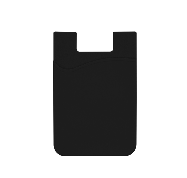 Självhäftande mobil korthållare - 2 pack svart