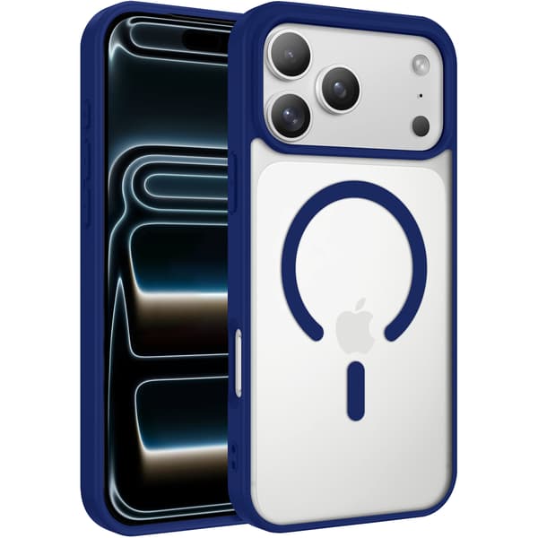 iPhone 17 Pro Max Cover MagSafe Color Clear - Mørkeblå