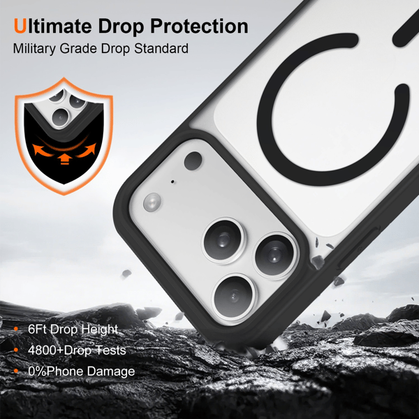 iPhone 18 PRO Cover Magnetisk Klar - Grøn
