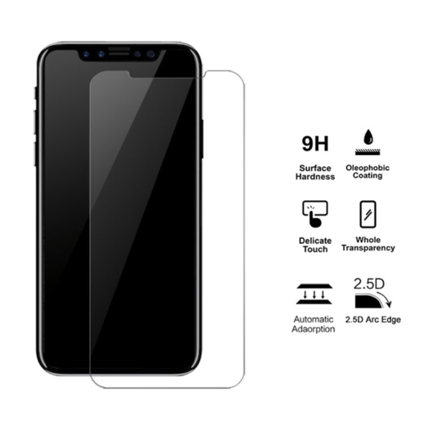 iPhone X / iPhone XS -näytönsuoja karkaistua lasia