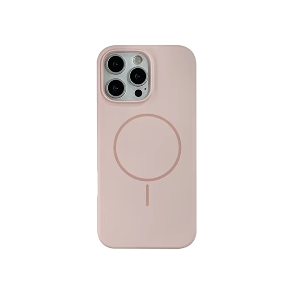 iPhone 15 PLUS Skal - Liquid Silikon Magsafe Kompatibel - Rosa rosa