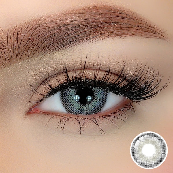 Värilliset piilolinssit – Pixie Series – 12 kuukautta – Sandy Gray