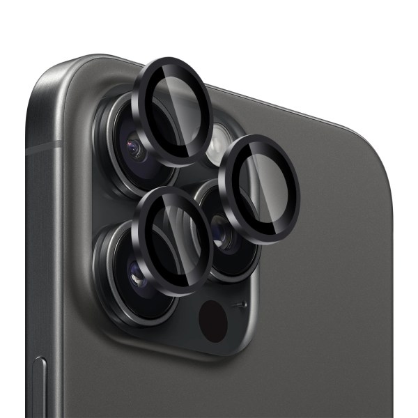 iPhone 15 Pro Max objektivbeskyttelse / kamerabeskyttelse i hærdet glas - Beskyt dit kamera iPhone 15 PRO MAX