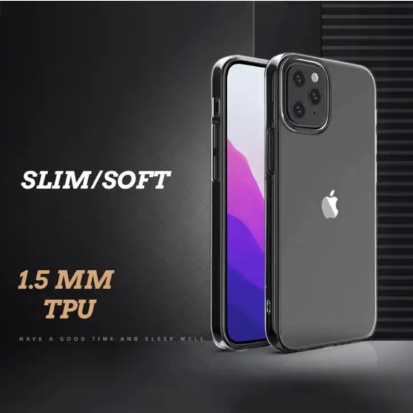 iPhone 15 Skal - Genomskinligt Skyddande & Extra Stöttåligt
