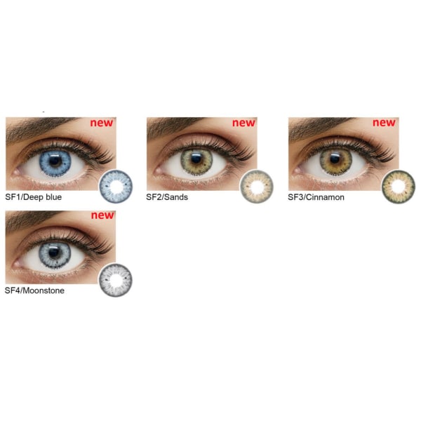 Färgade Linser – Sunflower Series – 12 Månader – Cinnamon Cinnamon