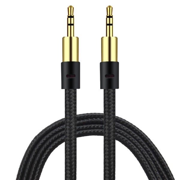 AUX Kabel 3.5mm  | Guld pläterad | Hög kvalité & slittålig kabel Grön
