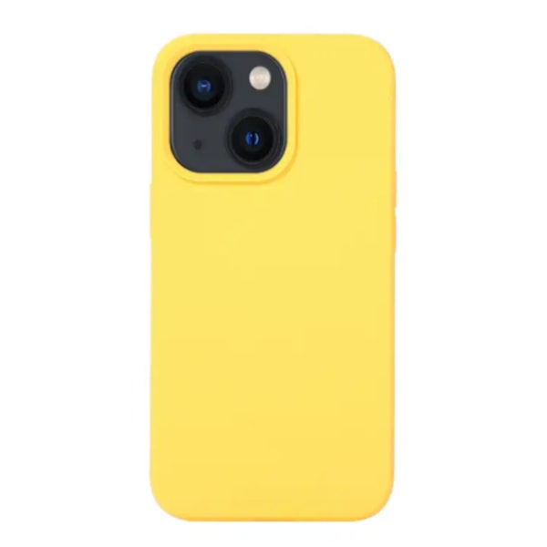 iPhone 14 Plus Skal - Silikon Skal - Stilrent Stöttåligt och Extra Skyddande - Gul gul