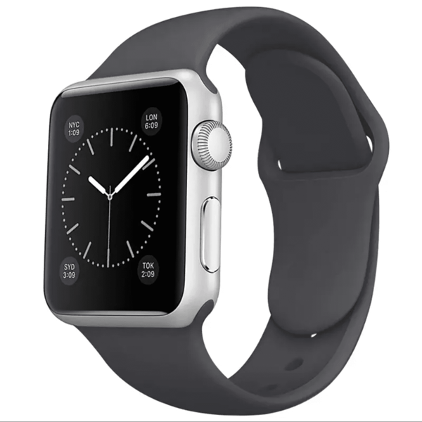 Silikonearmbånd Glat Til Apple Watch 38-41mm - Mørkeblå blue