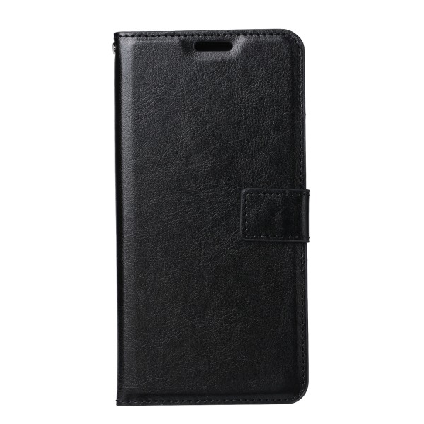Samsung S21 PLUS nahkainen lompakkokotelo, 3 korttilokeroa - MUSTA musta