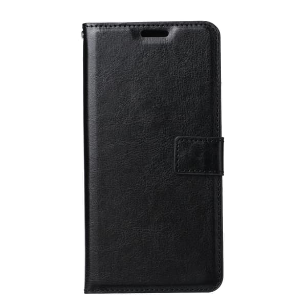 Samsung S22 PLUS Pung Etui i LÆDER (3 kort) - SORT sort