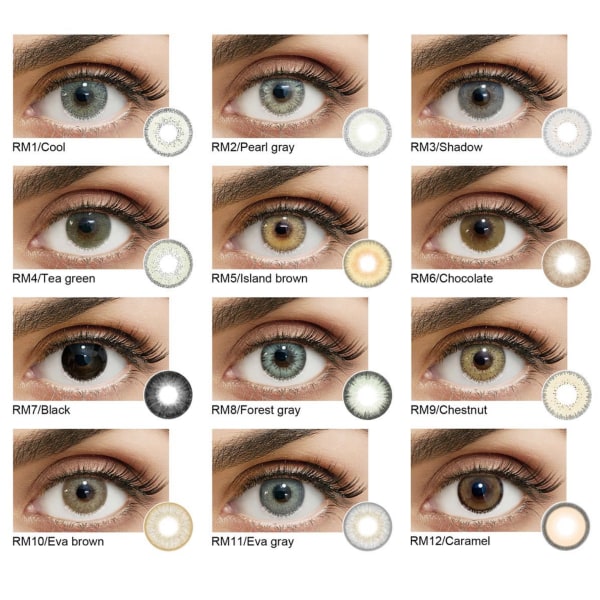 Värilliset piilolinssit – Romance Series – 12 kuukautta – Karamelli Caramel