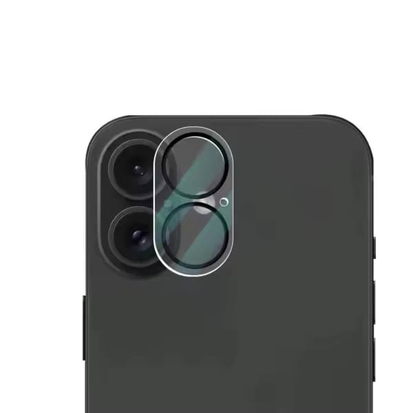 iPhone 16 PLUS Linsebeskyttelse Fuld Dækning Kamerabeskyttelse i Hærdet Glas
