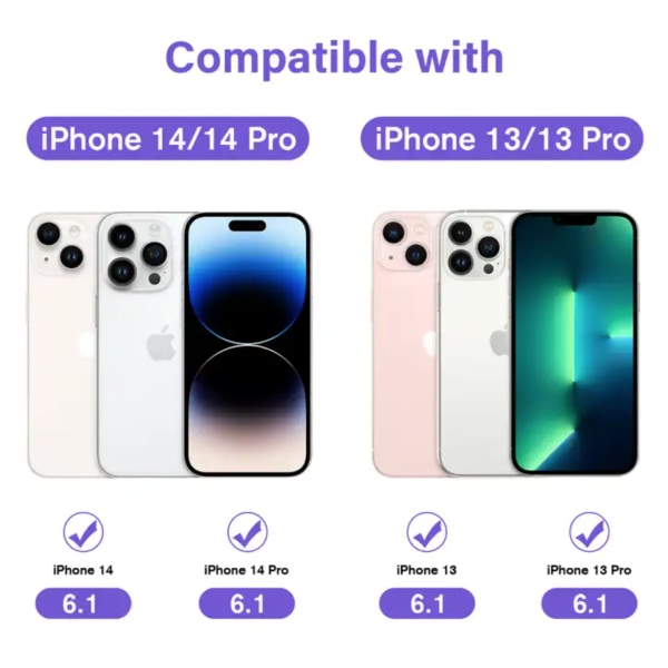 3-PACK iPhone 13 / 13 PRO Skärmskydd Härdat Glas - EXTRA STARK