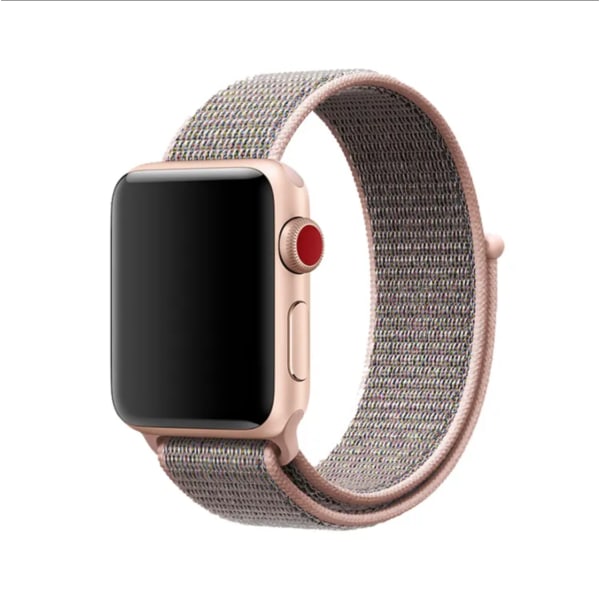 Sportigt och Bekvämt Armband i Nylon - Till Apple Watch 38mm/40mm/41mm - Rosa Rosa
