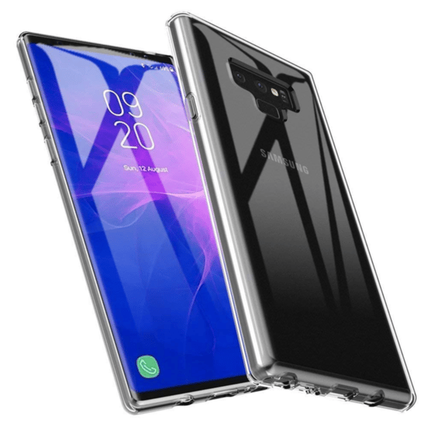 2 kpl Samsung NOTE 9 Läpinäkyvä silikonikuori